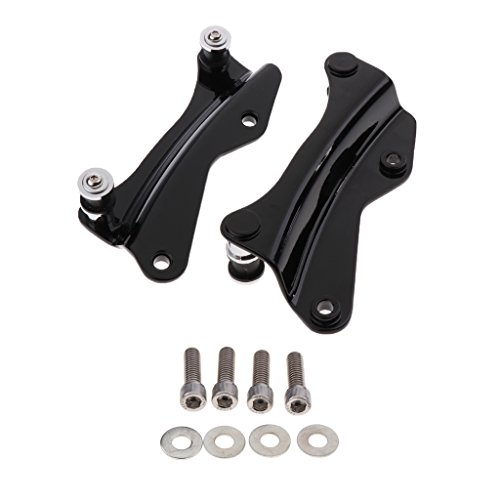 Dolity zwart 4 punt docking hardware kit met cover voor Harley Touring 14 15 16