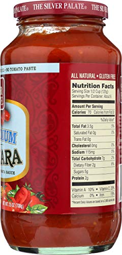Silver Palate Marinara Sauce, Low Sodium, 25 oz (2 pack)