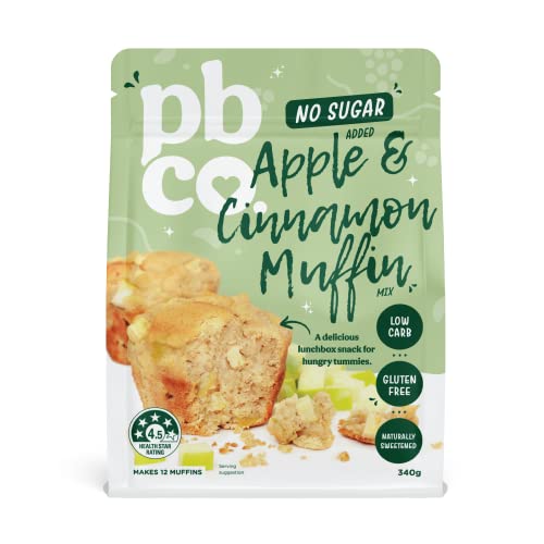 PBCo. No Sugar Added Apple & Cinnamon Muffin Mix - 340g