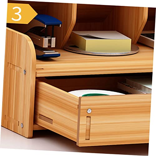 Porte-stylo multifonction STOBOK en bois avec plusieurs compartiments modulables - 8