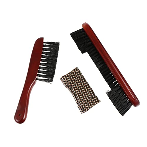 KOMBIUDA Pool Table Brush Set Billiard Accessories 2 Brush Cleaning Cloth Easy to Use Ready to Use