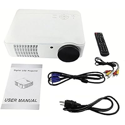 FAVI H4W LED LCD (HD 720p) Video Projector Kit, Includes 1 Item - Projector only - International Version - White