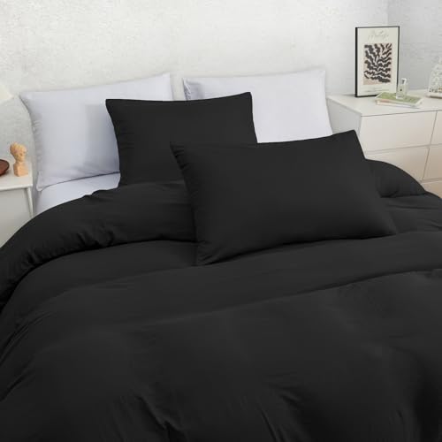 Pamposh Double Duvet Set - Pre-Washed Microfibre Bedding Set for Added Softness & Comfort - Lightweight Premium Quilt Cover Set for All Seasons With Zipper Closure - Image 5