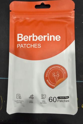 YYSDMVY Berberine Patches with L Glutamine Chromium Pomegranate and Cinnamon to Multiple Body Parts - 20X Advanced Bioavailable Formula Suitable for Men & Women - 60Pcs