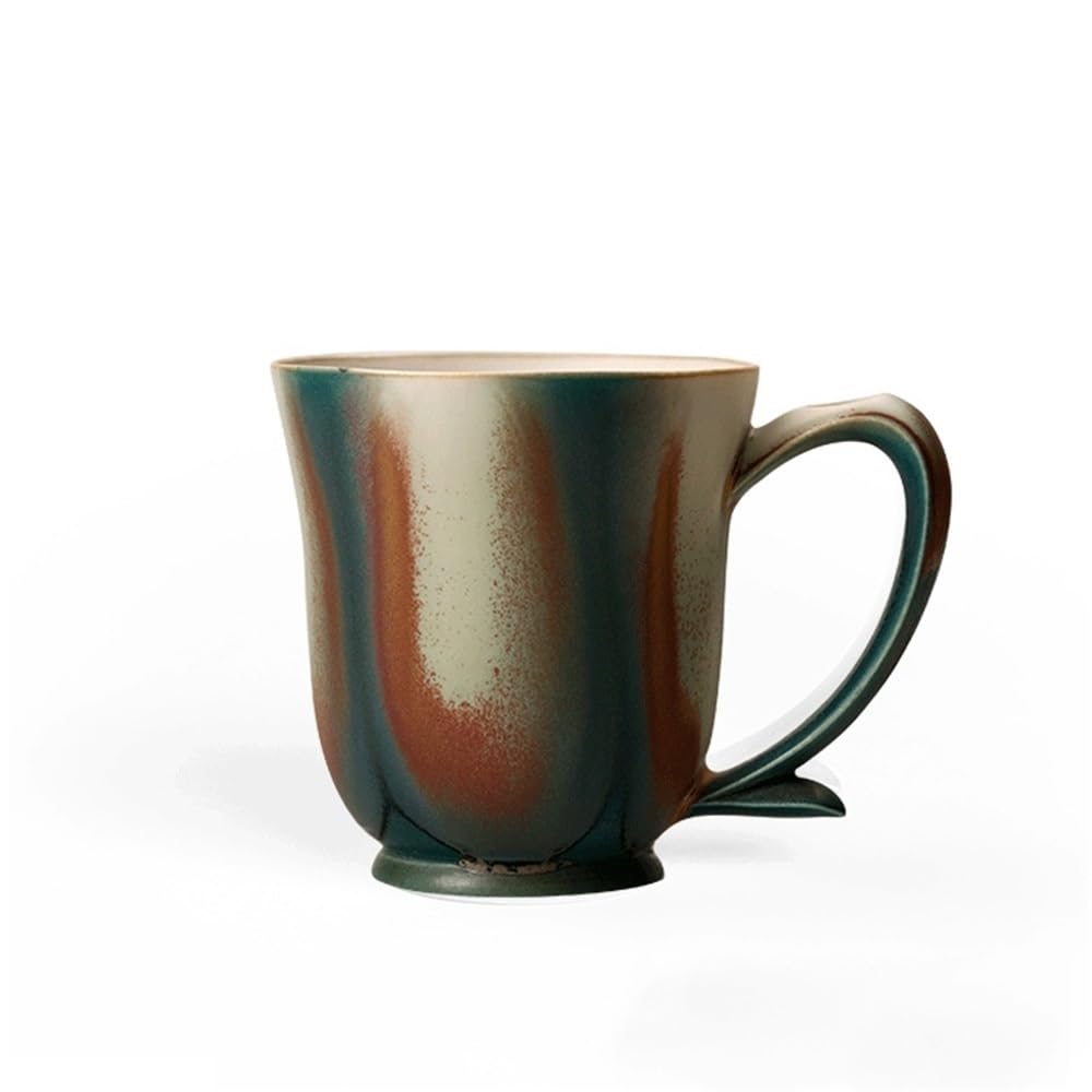 Tazas 1 Juego de Tazas café Azules, Capacidad 10.15 oz, Taza cerámica esmaltada Color for Uso Personal o Oficina Tazas de Café