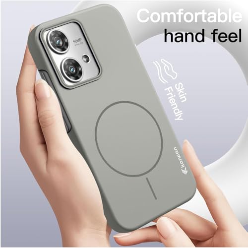 Image of KARWAN️Magnetic Ultra Slim-Fit Back Case Cover for Motorola Moto Edge 40 Neo |Hard PC Case Cover| Ultra-Thin & Light Weight with [Ultra Premium Feel] Case for Motorola Moto Edge 40 Neo(6.5 inch)(Grey)