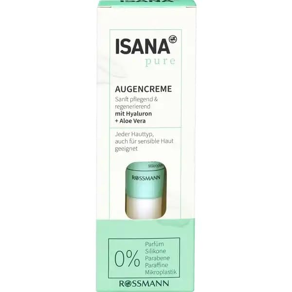 ISANA PURE Augencreme mit Hyaluron & Aloe Vera 15ml : Amazon.de: Kosmetik