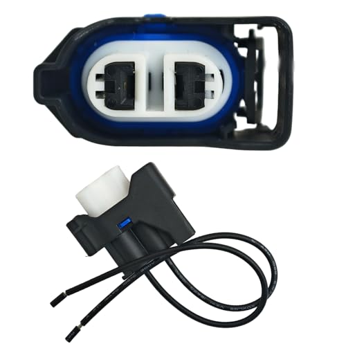 Fog Lamp Connector Pigtail (2-Pin), OE 7183-3789-30 / 8U2Z-14S411-GA, Compatible with Ford Mustang 2015–2017 (LED Fog Lights; Compare Plug Shape Before Purchase)