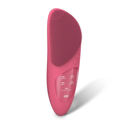 RoseFlower Gesichtsreinigungsbürste, Silikon Gesichtsschrubber Peeling für Männer und Frauen – IPX7 Wasserdicht – Gesichtswascher für Tiefenreinigung, Entfernung von Mitessern, Gesichtsmassage