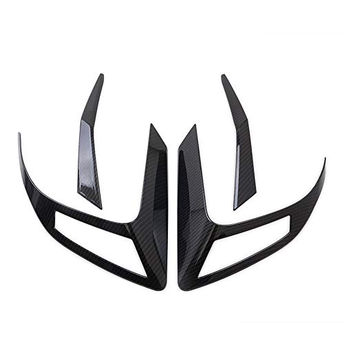 Kadore Carbon Fiber Color Rear Tail Light Eyebrow Cover Trim For Honda Civic 2016-2020 2021 Sedan 10Th Gen 4-Pc #TOP4