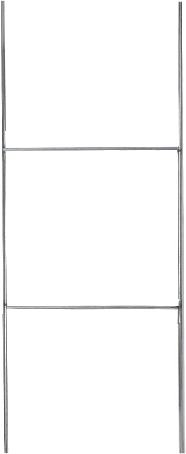 Yard Signs H Stakes (30" x 10", 24" x 6", 15"x10") - for Yard Signs, Galvanized Metal Stakes for Corrugated Plastic Signs & Polybag Signs (24"x6", 10 pcs)