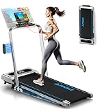 Tapis de Course, FOUSAE Tapis de Marche Pliable avec 12 Programmes HIIT Prédéfinis, Inclin...