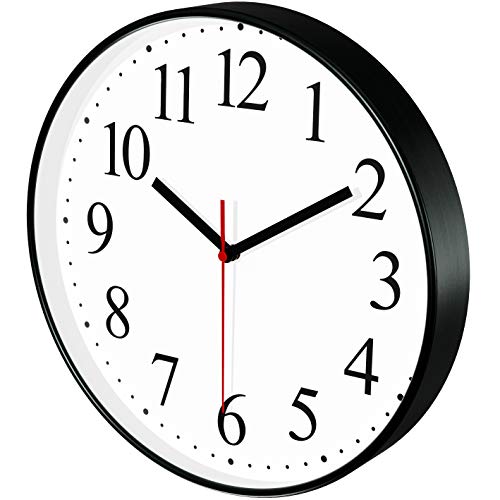 image for Wise Hedgehog Wall Clock Silent Non Ticking - Modern Design Ultra Thin