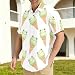 CUPADA Funny Frog Ice Cream Mens Shirts Short Sleeve Button Down Shirts Wrinkle Free Casual Shirt Vacation Beach Summer Tops, XL