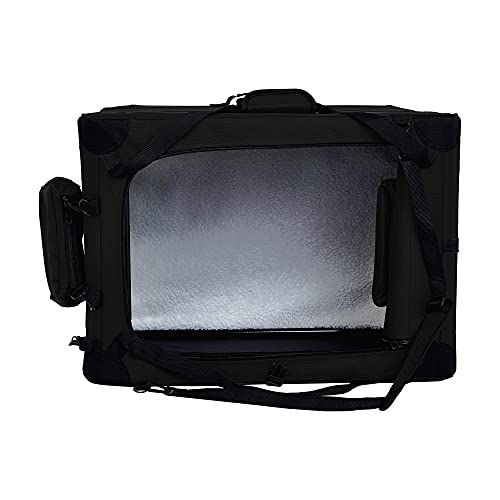 AmazonBasics Premium Folding Portable Soft Pet Crate 26‘, BLACK