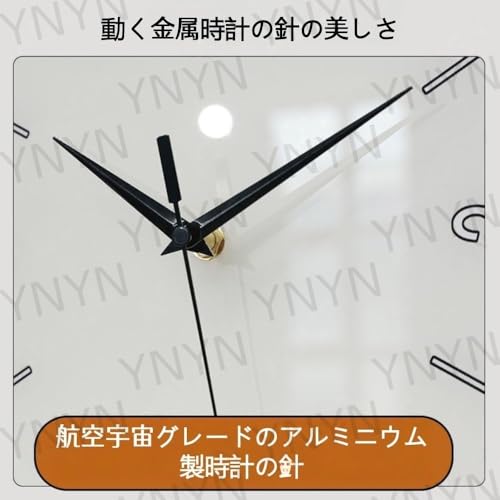 YNYN両面発光デジタル、壁掛け 角 時計、コーナー設計、両面角置き時計、アクリル材、温度と湿度の表示付き、軽量、静音設計、リビングルーム、寝室、レストラン、ショップ、に最適です (ホワイト、ライト付き＋充電式バージョン + 電磁誘導スイッチ,30*30CM) [5]
