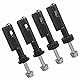 lvifloae 4PCS Sicherheitsmontagestift für MaxTrax MKII Recovery Traction Board, M10 Gewindebolzen Edelstahl abschließbar diebstahlsicher Mount Pin Set