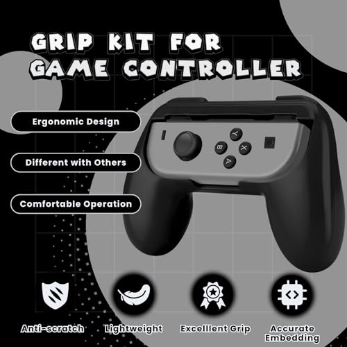 Kit accesorios Joy-Con Nintendo Switch TNP con dos empuñaduras de confort 2