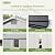 Patiowell 6x10 FT Plastic Outdoor Storage Shed with Floor, Resin Garden Shed with Lockable Door, Windows, Weather-Resistant for Lawn Mower, Tool & Backyard Storage (Light Grey)
