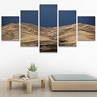 SIGNWIN 5 Panel Canvas Wall Art Mountainscape for Home Decorations Ready to Hang - 60