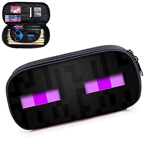 Preisvergleich Produktbild Federmäppchen, große Kapazität Mäppchen Stifthalter Praktische Studenten Schreibwaren, Schlamperetui mit 2 Reißverschlüssen und 5 Stiftschlaufen für Schul, Langlebig Single Etui (Farbe 3)
