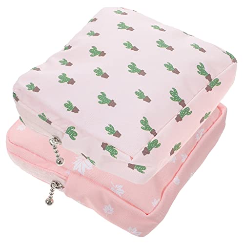 Beavorty 2個 生理用ナプキン収納袋 キット ぶら下げ ワイプ ポーチ 化粧品 おむつ 期間 吊り下げ式トイレタリーバッグ 再利用可能 パッド たち ダッフル トート アルミニウム合金