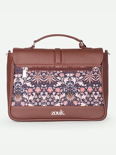 Image of ZOUK | Women's Vegan Leather | Stylish Handbag with Adjustable Strap, Top Handle |
