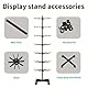 7-Stöckiges Verkaufsständer Multifunktionales Drehregal,Metall-Display-Regal,Vertikale Regale Für Einzelhandelsgeschäfte Und Supermärkte ,Für Hüte,Handschuhe,Schals,Schmuck,Accessoires,Etc.(Schwarz)