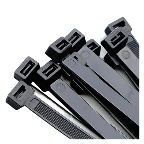 Attaches de câbles autobloquantes en nylon noir 3x150mm pour serrage et fixation de gaines