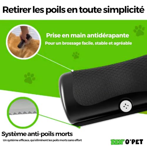 Brosse PelageZen zenopet pour chiens et chats peigne ergonomique - 4