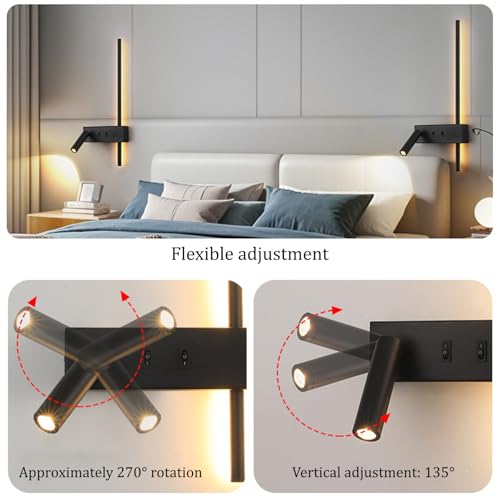 Lámparas de pared led modernas para iluminación de pasillos y cabecera 3