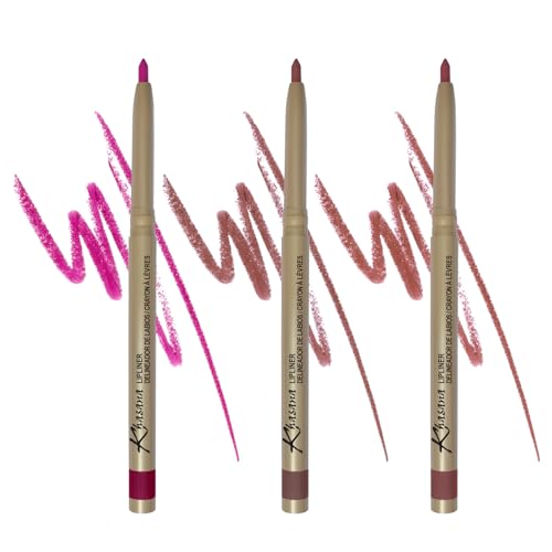 Khasana Lip Liner - Automatic Pencil Set, Smooth Creamy Application,