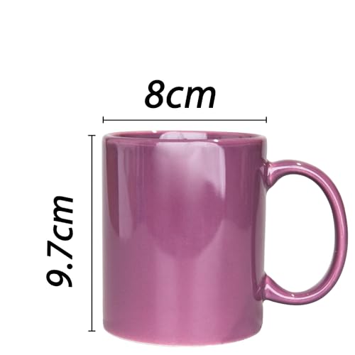 SHATCHI 4Pcs Purple Colour Sublimation Mugs 11oz - Sublimation Cups Coated Cup Heat Press Printing Tea Coffee Mugs Personalise Gift - Image 2