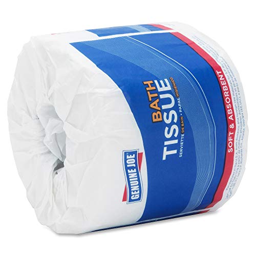 Image of Genuine Joe Standard Bath Tissue, 4 inch x 4 inch, 2-Ply, 550 Sheets /Roll, 80 Count
