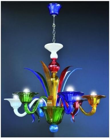 Doge Multicolor Handmade Murano Chandelier
