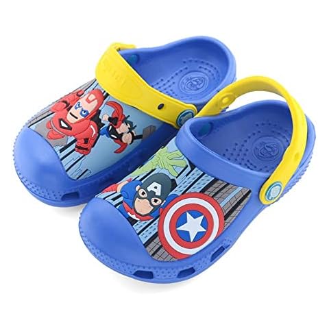 Lovexy Avenger Captain America Shield Unisex Home Slippers for Women/Men Non-Slip Ultralight with Massage Point Flat Soft Sandals ​breathable and water-resistant Cover