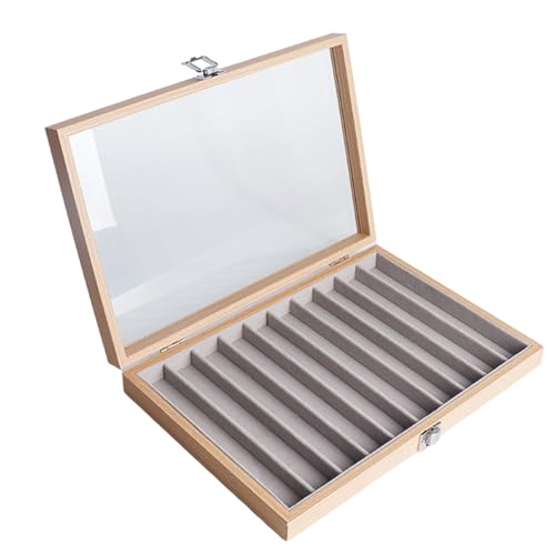 装飾ジュエリーディスプレイボックス実用的な木製ディスプレイケース家の装飾やギフト用のガラス蓋付き木箱