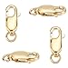 SUNNYCLUE 1 boîte 4 pièces Fermoir à Pince de Homard Rempli d'or 14K avec Anneau de Saut Ouvert 10 mm Fermoirs à Homard Résultats de Bijoux de Perles pour Les Débutants Collier à Faire