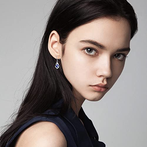 Seiyang Mother's Day Gifts May Birthstone Dangle Drop Earrings 925 Sterling Silver Valentine's Day Birthday Anniversary Fine Jewelry Gifts for Women Girls2