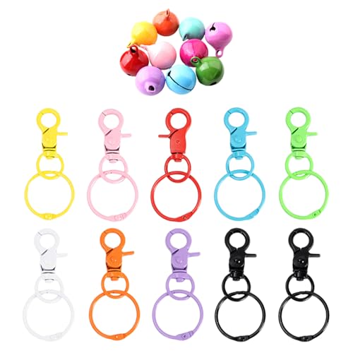 YSJCHEBS Portachiavi Colorati Da 10 Pezzi, Portachiavi Fai-Da-Te, Creazione Di Portachiavi, Accessori Artigianali Per Portachiavi, Portachiavi Rotanti, Accessori Decorativi Per Portachiavi