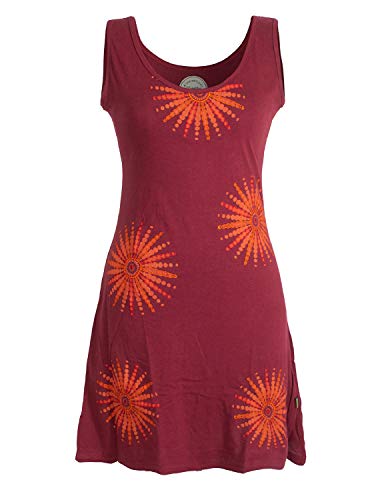 Vishes - Alternative Bekleidung - Ärmelloses Goa Jerseykleid mit Mandalas...