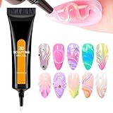 Nail Gel - 3D Sculpting Glue, Long-Lasting Rhinestone Adhesive, 15ml Design Enhancer, Smooth Application Formula, Premium Nails Art Product, Beauty Tool for Bridal Events