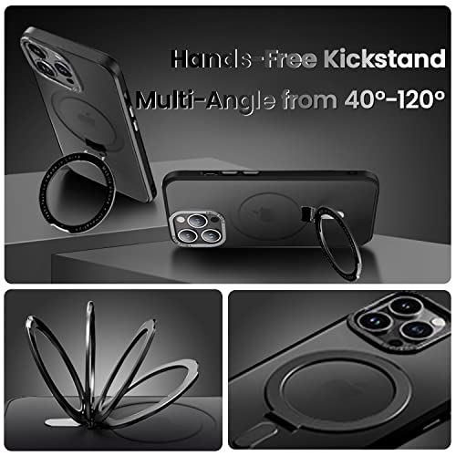 Coque pour iPhone 14 Pro Max coque compatible avec MagSafe étui antichoc noir dur - 3