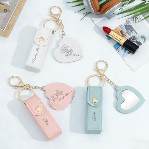 Custom Engraved Lipstick Case Keychain - 49% Off Gift for Women - Image 7
