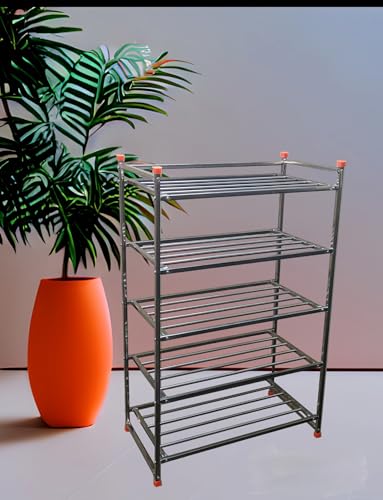 Image of Stainless Steel Shoe Rack Multilayer /Book Shelves /Multipurpose Rack (5 Shelves)