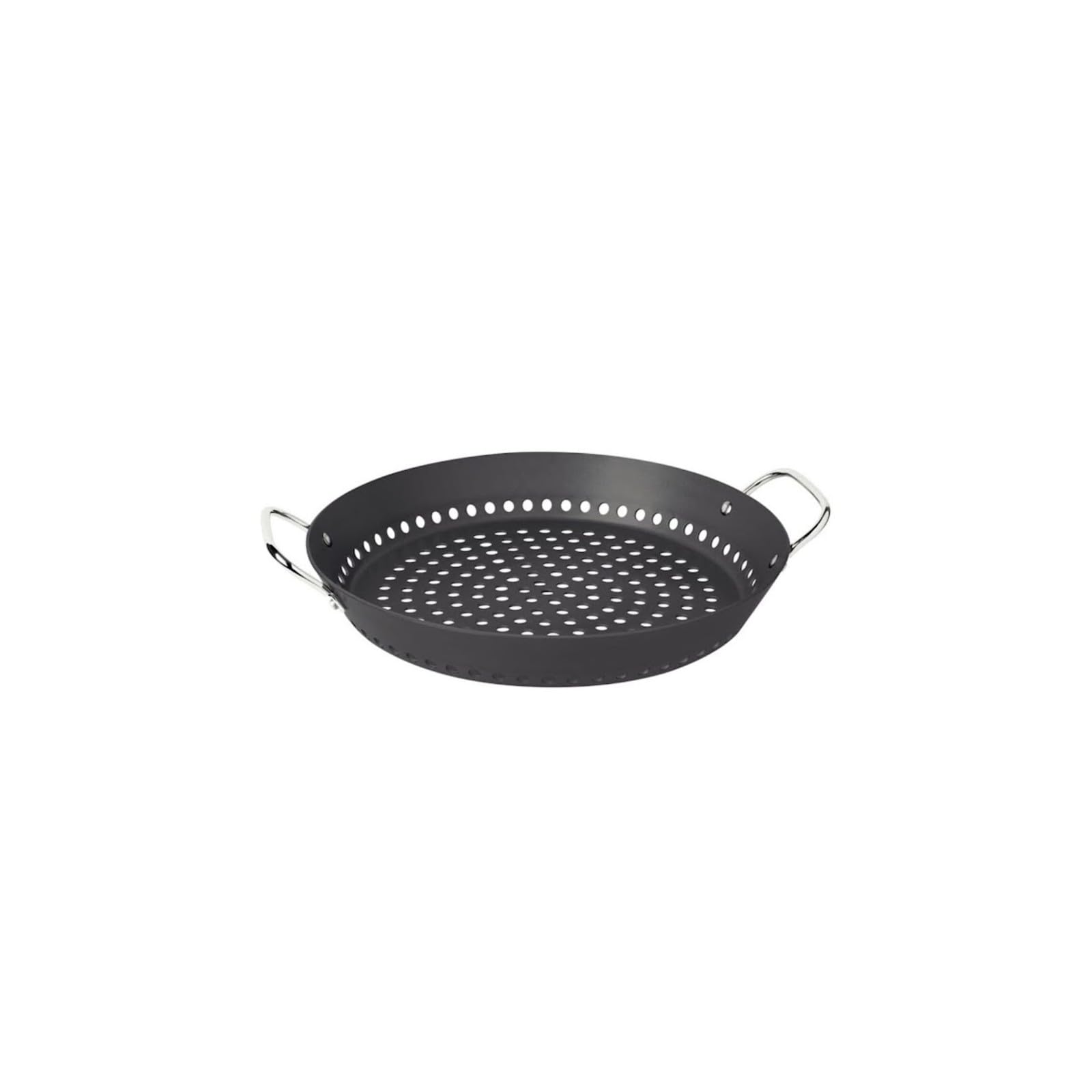 Tramontina - Wok para barbacoa. 30 cm aluminio anodizado.