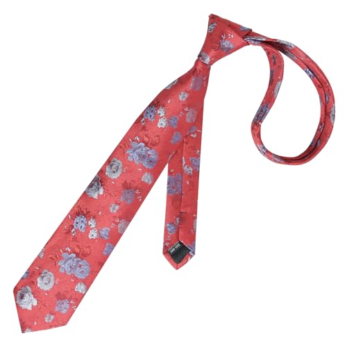 Image of Alizeal Mens 3.15'' Colorful Flower Pattern and handkerchief Necktie Set