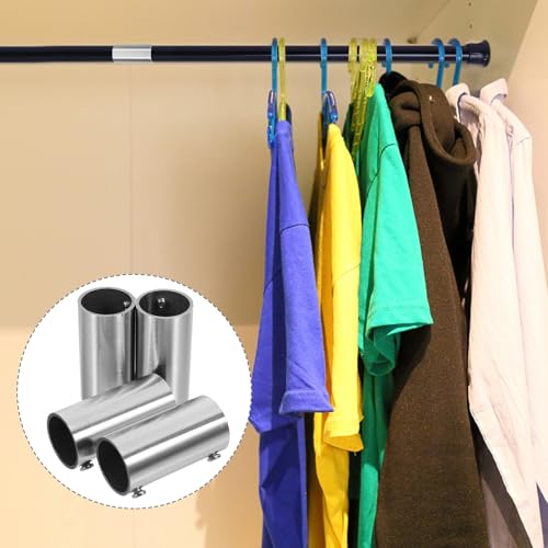 Conector de tubería recto de acero inoxidable pack de 4 piezas para diversos proyectos 8