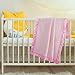 Pro Goleem Fleece Baby Blankets for Girls with 2 Inch Satin Trim, Super Soft Plush Receiving Blanket for Infant Toddler Newborn, Cozy 30x40 Inch Crib & Stroller Blanket (Pink)