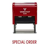 Special Order Self Inking Rubber Stamp (Red Ink) - Medium